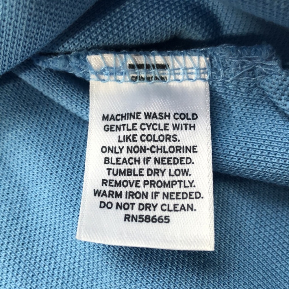 NORDSTROM NEW Blue Short Sleeve 100% Cotton Collared Polo Shirt Men’s Large NWOT - Picture 11 of 14